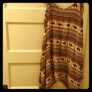 Adjustable elephant boho dress/shirt